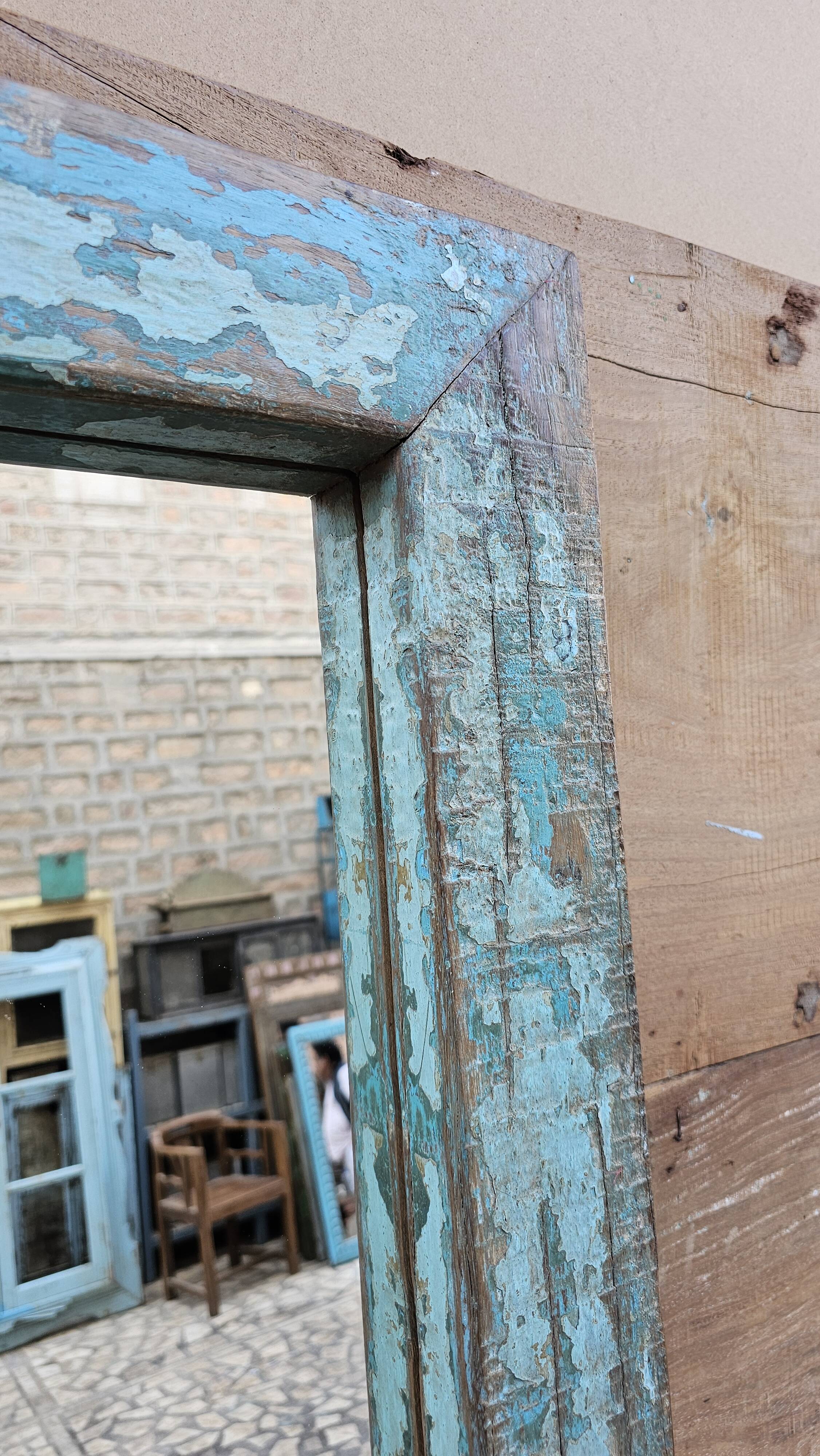 Teak mirror from Burma