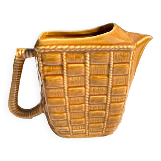 Glazed ceramic water pitcher