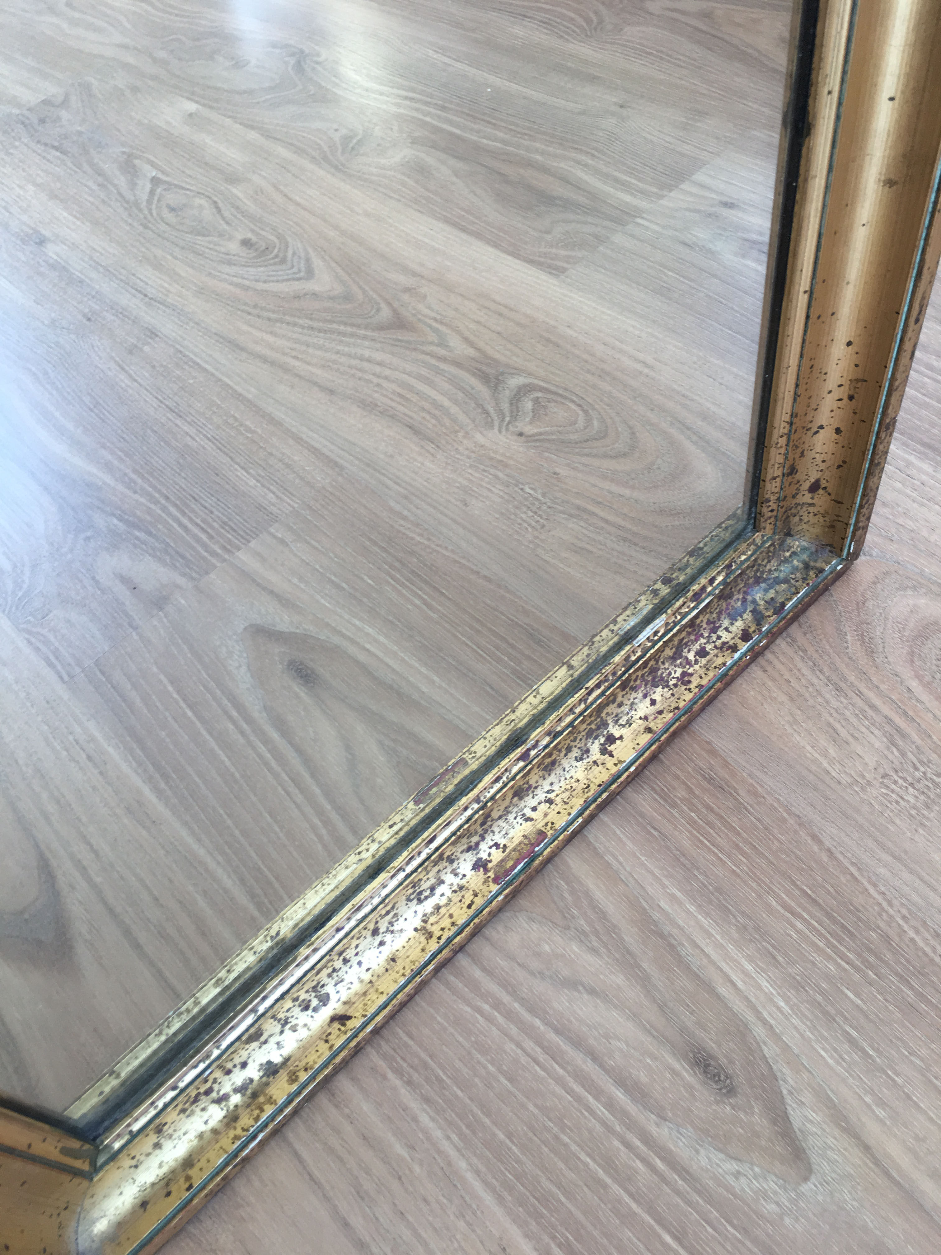 Vintage gold mirror 45x129cm