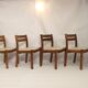 Set of 4 chairs dyrlund year 60 in teak