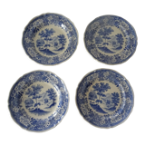 4 plates earthenware 453112 villeroy & boch burgenland blue