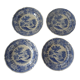 4 plates earthenware 453112 villeroy & boch burgenland blue