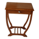 Art Deco pedestal table wood and copper