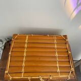 Vintage bamboo briefcase