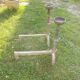 Paire de chenets landiers en fer