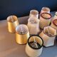 Set of 13 vintage clip-on lampshades