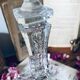 glass candlestick "The lion and the rose"
