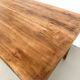 Beech farmhouse table, tapered legs, France, 1970s