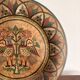 Ancien Plat Mural Montopoli Arno Italie 1930 Oiseau Majolica Toscane