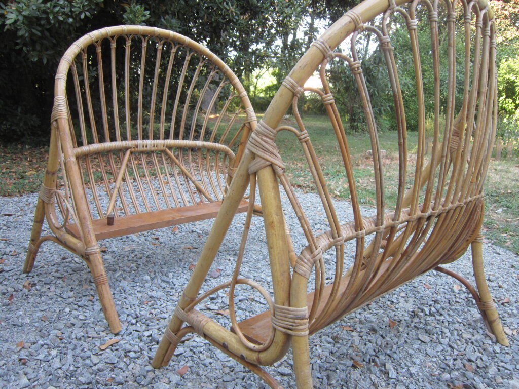 Cot basket rattan