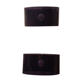 Lot de 2 appliques murales plexiglas