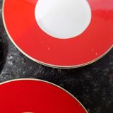 Striped cups and saucers