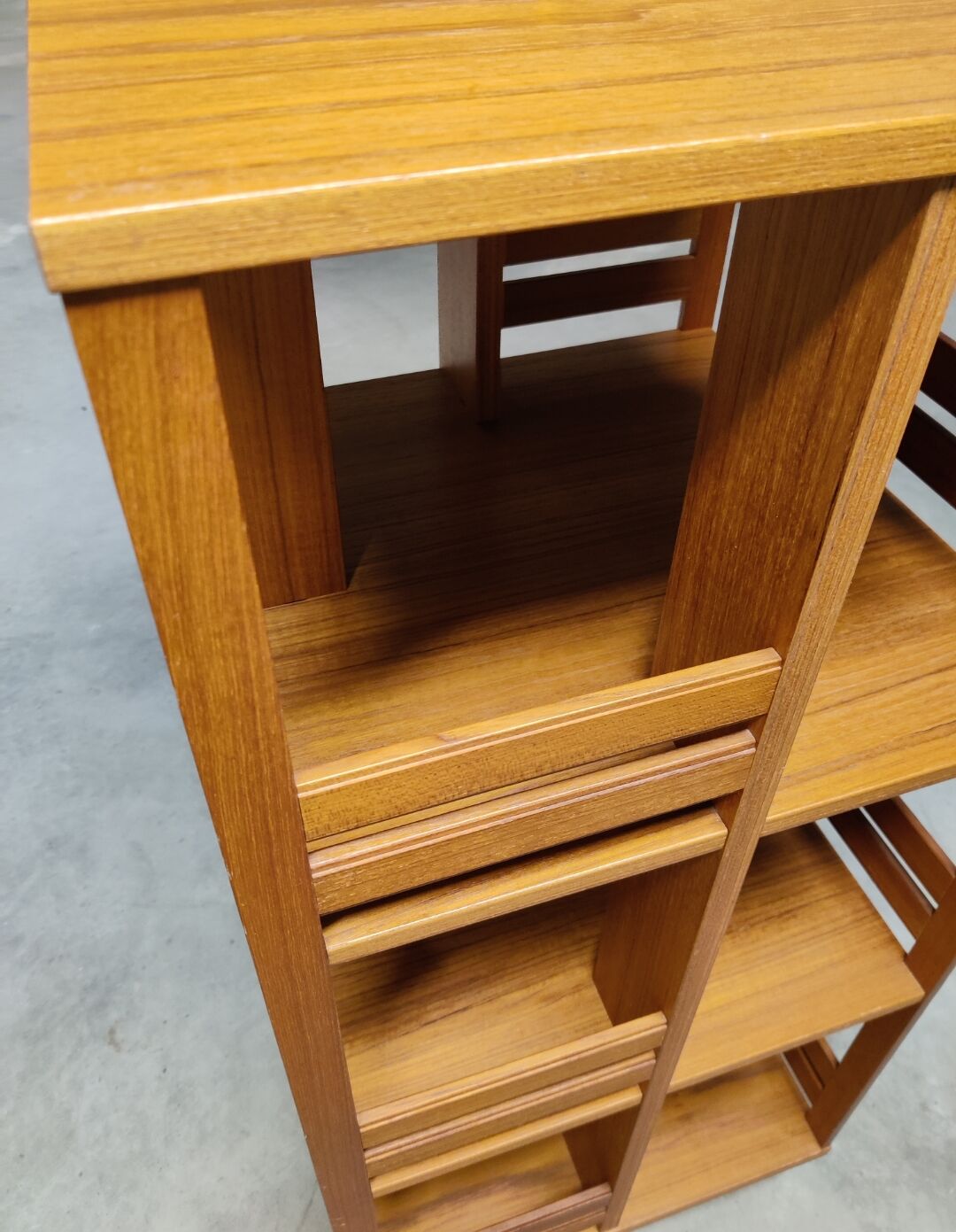 Vintage Scandinavian rotating bookcase