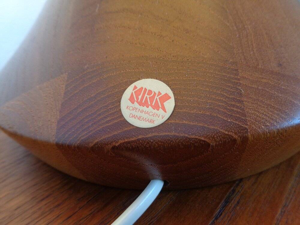 Danish Teak Table Lamp from Kirk, 1960s