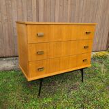 Vintage chest of drawers feet compass gilded brass