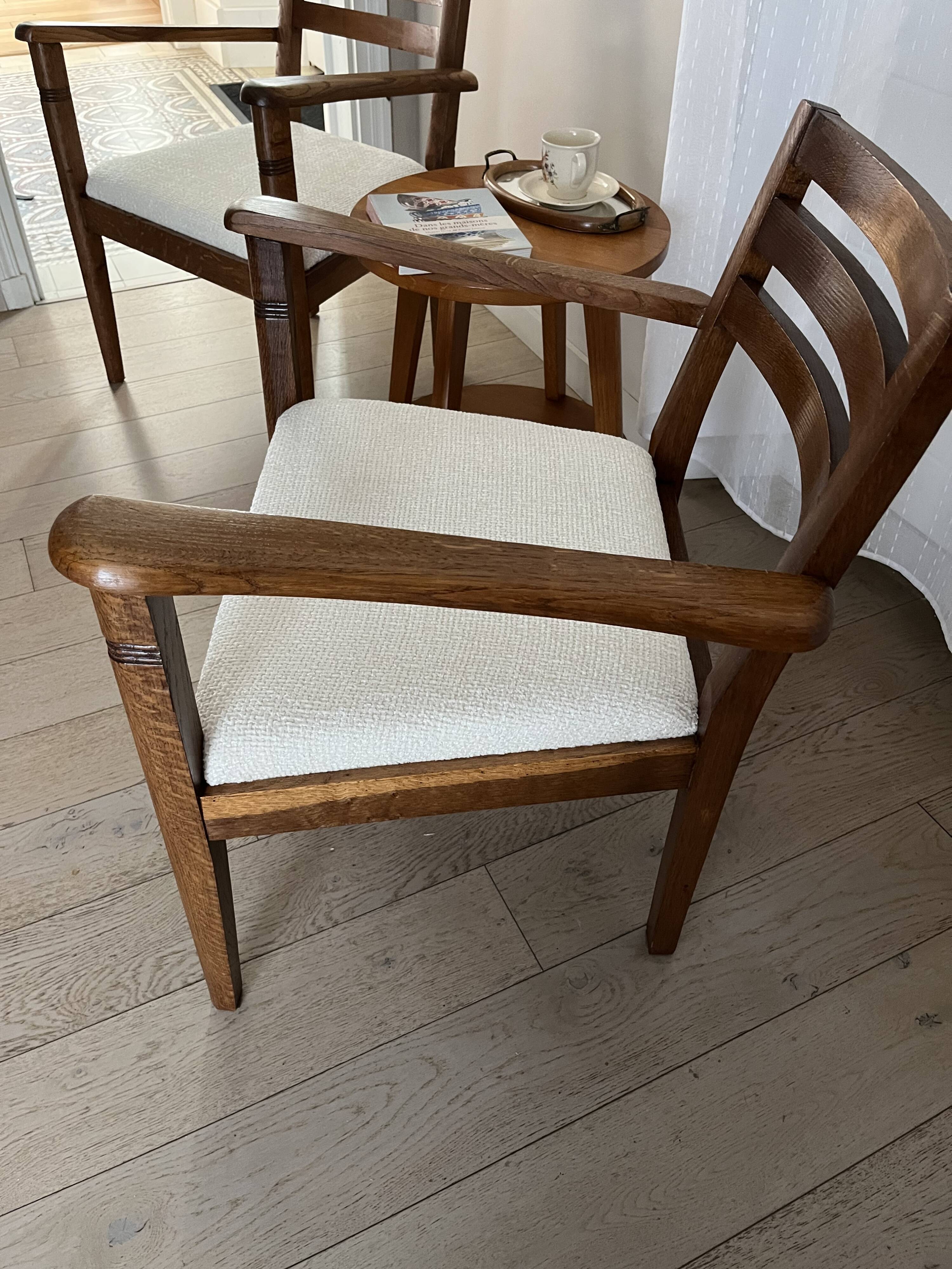 Duo de fauteuils années 50