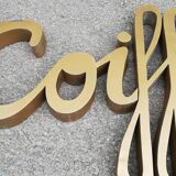 Zinc lettering "hairstyle" 1950