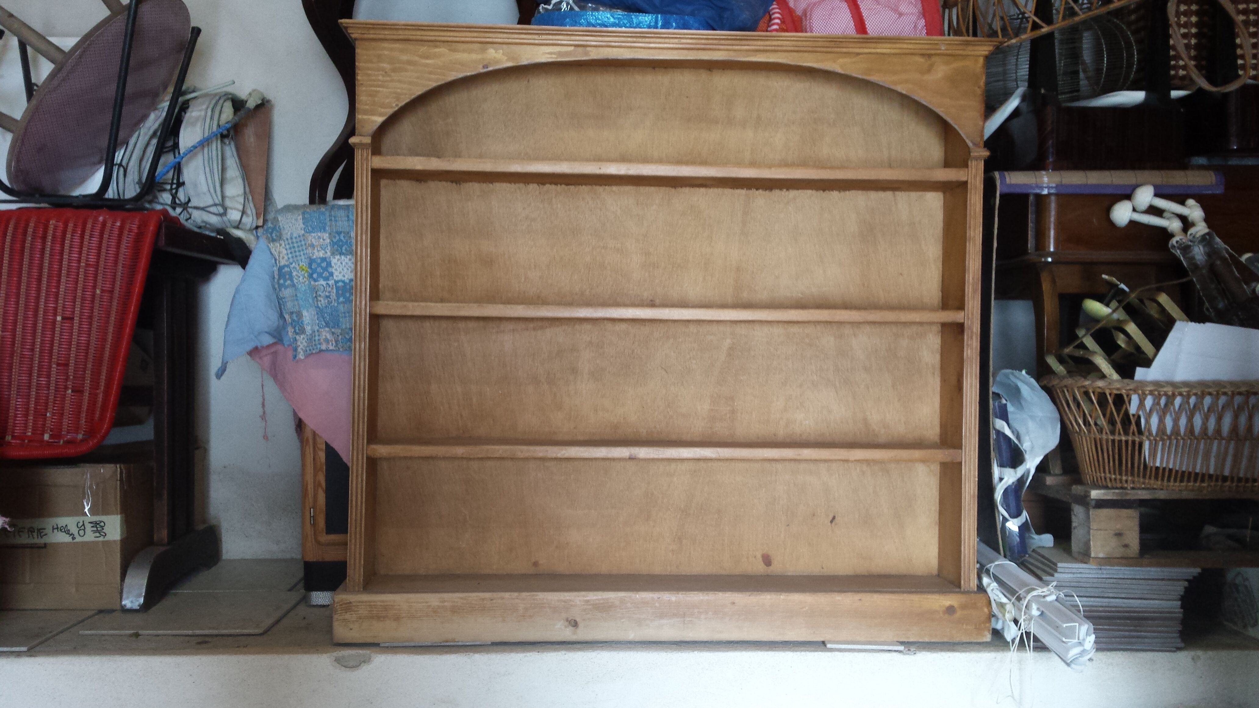 Shallow wooden shelf