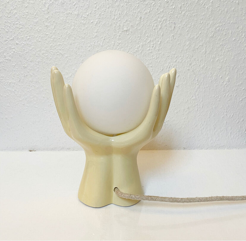 Ceramic hand lamp