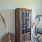 Antique Parisian glass cabinet in the style of a hosier