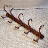 Baumann 5-hook bistro wall coat rack from the 20s