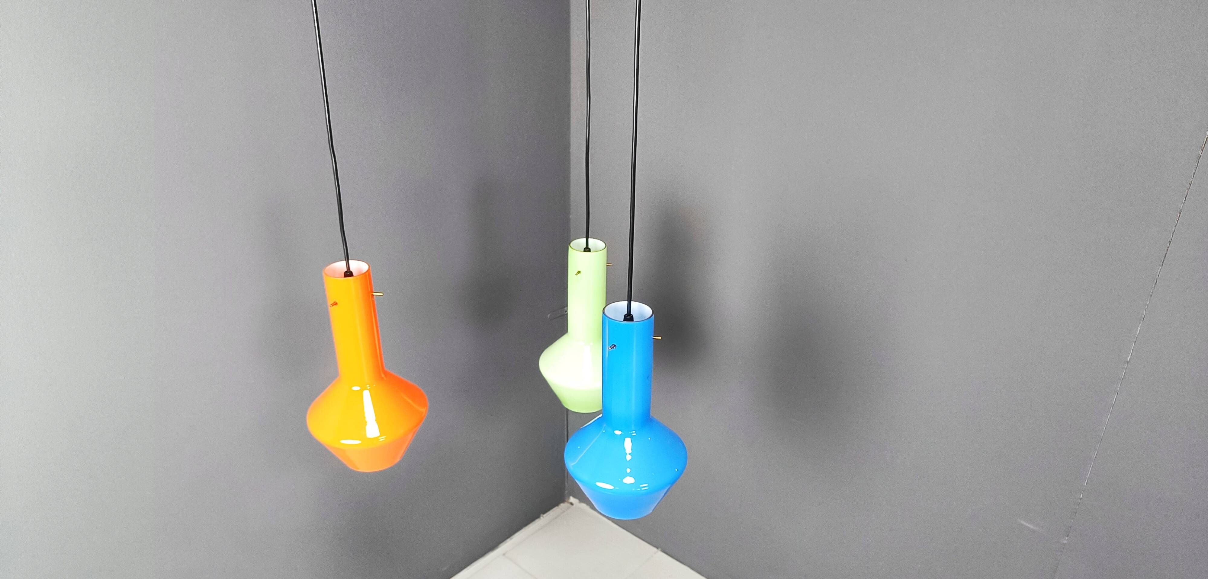 Vintage italian murano glass chandelier, 1960s