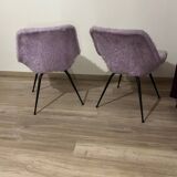 Paire de fauteuil moumoute