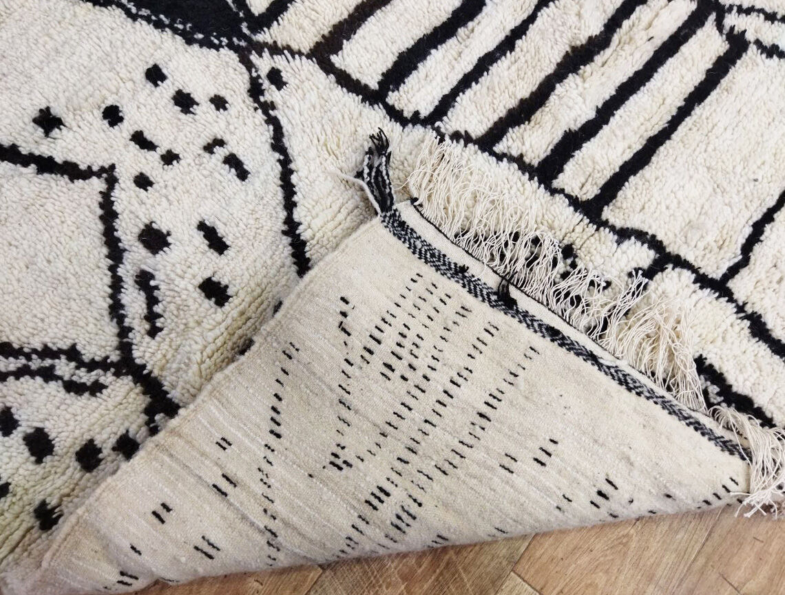 Handmade Moroccan Berber carpet 245 X 142 CM