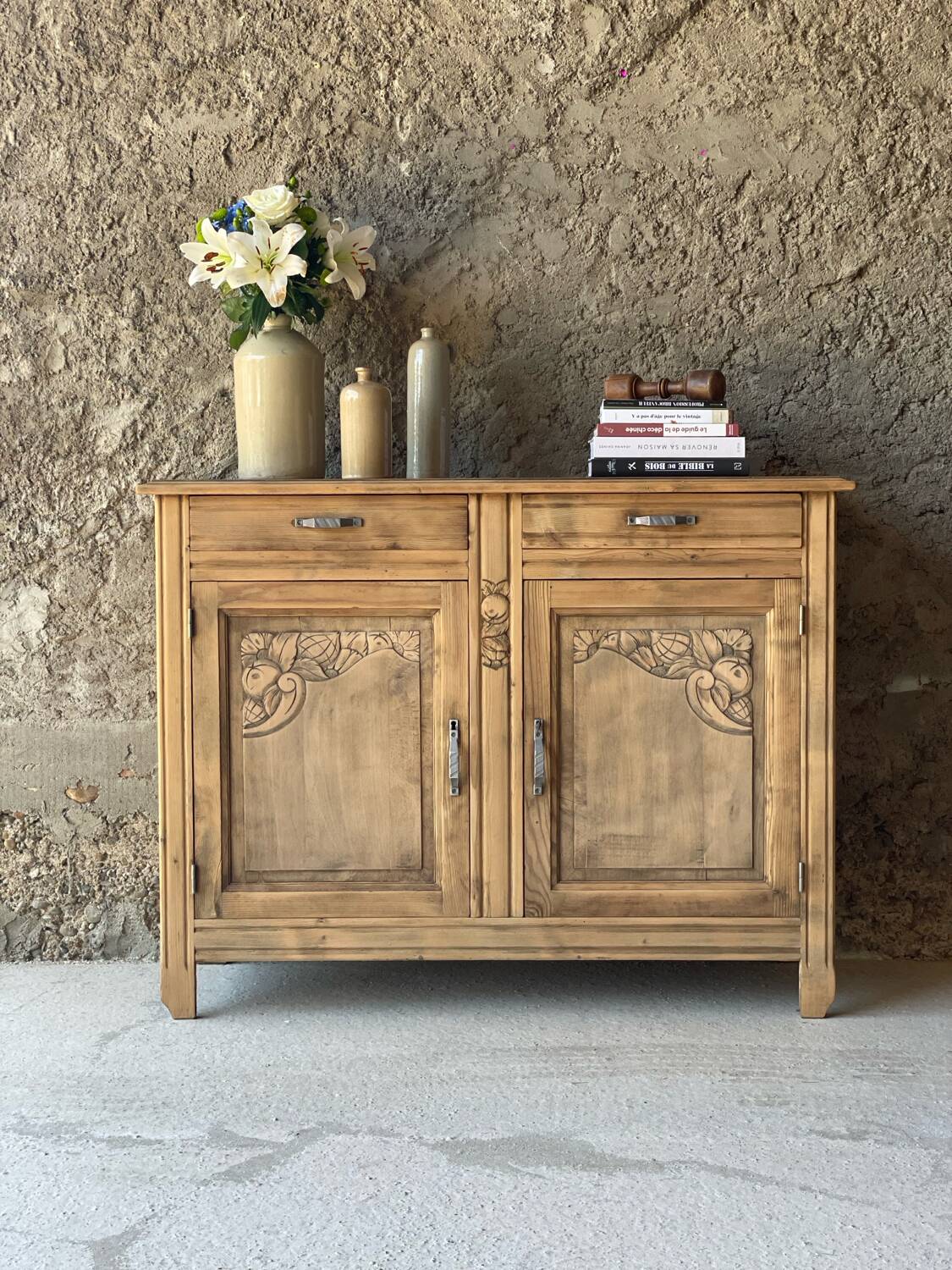 Buffet art déco - vaisselier - bahut bas
