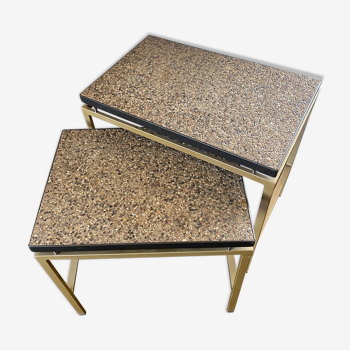 Vintage, Mid-Century Modernist set of 2 side tables, 1960s