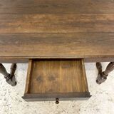 19th century solid oak desk or table