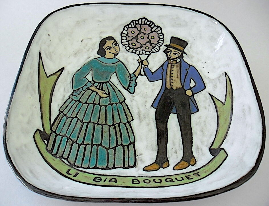 37-centimetre square ceramic side of Namur (Belgium)