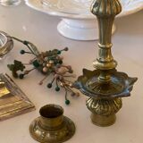 Old bronze candle holder