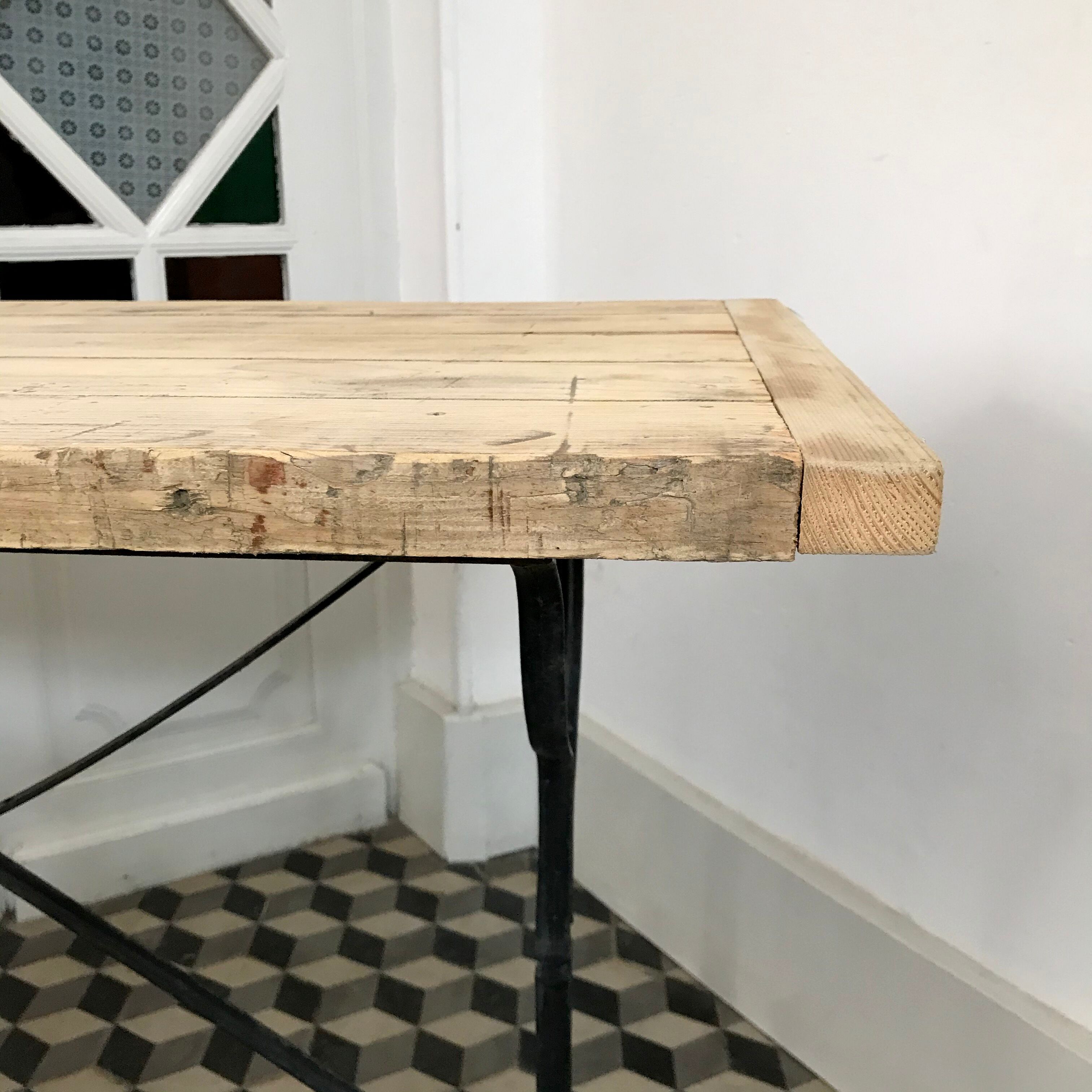 Old bistro table