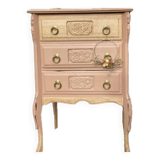 Petite commode ART DÉCO esprit coiffeuse terracotta