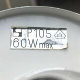 Suspended glass and chrome lamps model P105 German Mid-Century Space Age from the 1960s by Staff, set of 2.