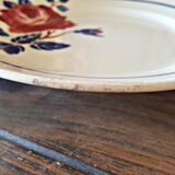 5 flat plates (floral pattern) mismatched: Badonviller (2+2) and a K&G Lunéville model Chantal