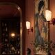 Pair of Italian 1980s Burgundy Wall Sconces