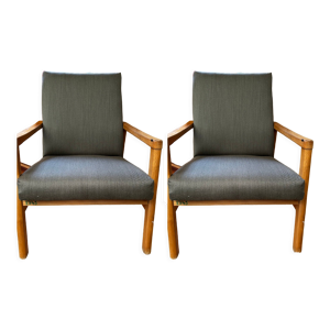 Paire de fauteuils vintage