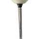 Art deco white opaline chrome lamp