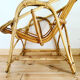 Shell armchair of the 50s in rattan