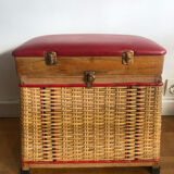 Rattan chest stool