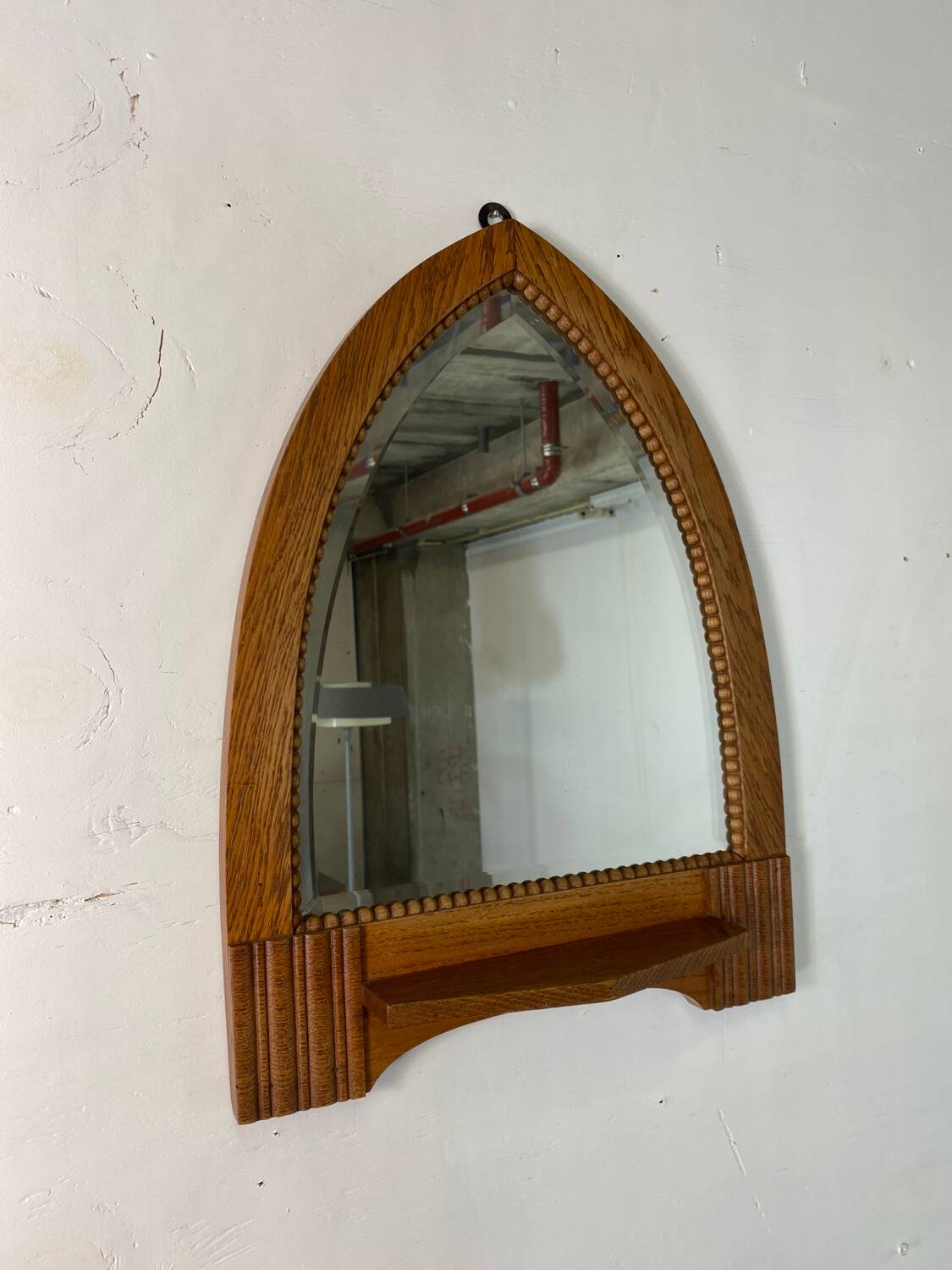 Art Deco Oak Amsterdamse School Mirror, 1920s