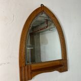 Art Deco Oak Amsterdamse School Mirror, 1920s