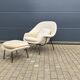 Knoll Womb chair + ottoman Eero Saarinen Beige Sand color, perfect condition!