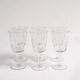 Set of 6 wine glasses by Zéphir Busine for the Boussu Glassworks, 1960s.