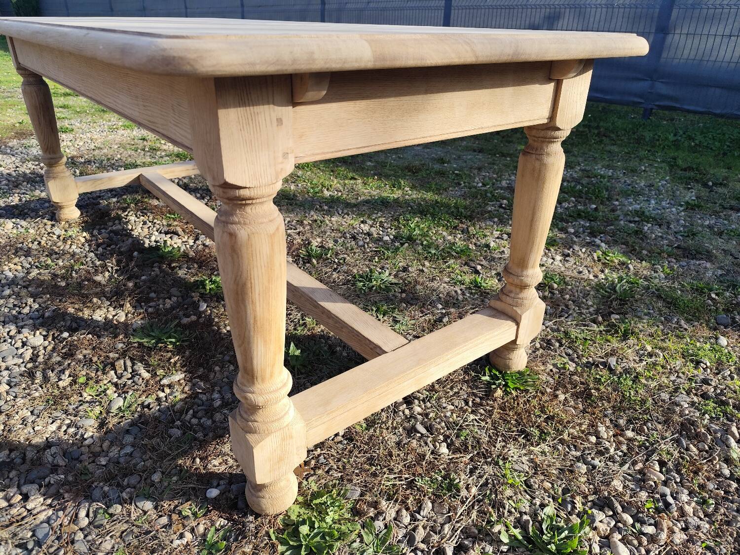 Farmhouse table with extensions