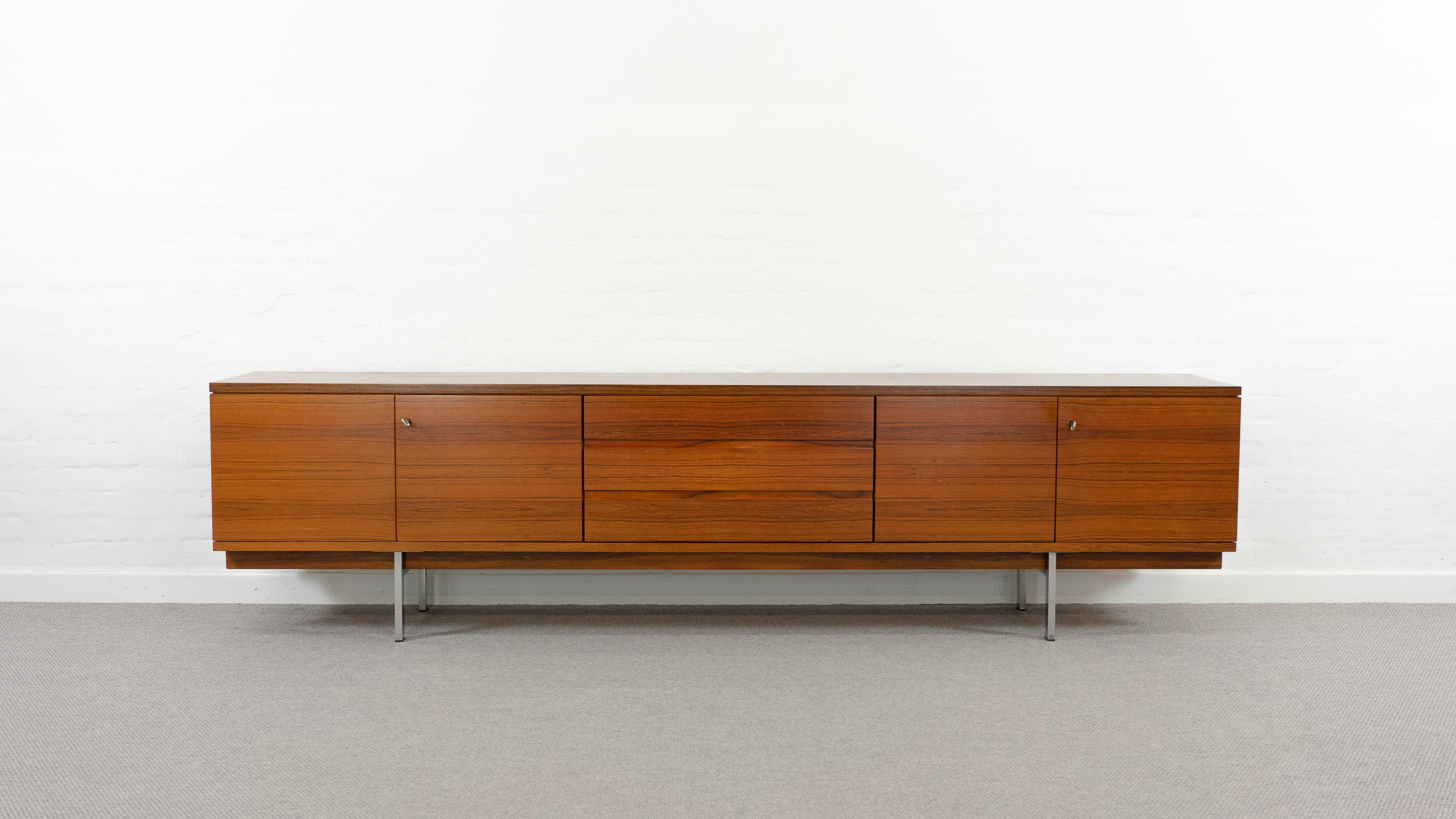 Minimalistic mid century sideboard in rosewood