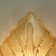 Set of 2 swedish leaf shaped wall sconces Fritz Kurz  for Orrefors, 1960s