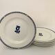 Set of 6 dessert plates stamped "Churchill-England"